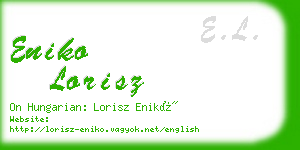 eniko lorisz business card